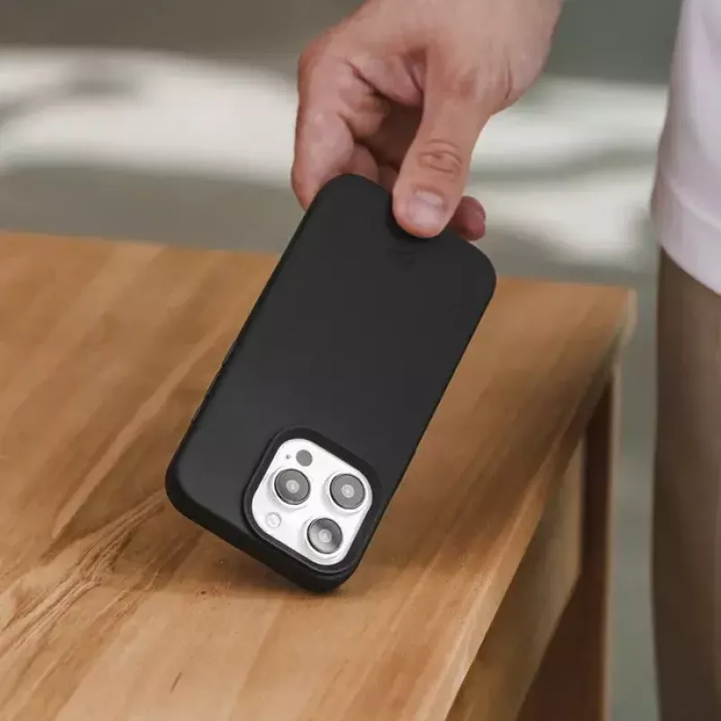 Woodcessories Bio Case puhelinkotelo suojakotelo musta iPhone 15 Plus -puhelimelle