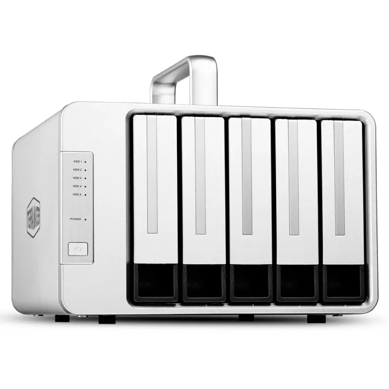 TerraMaster D5 Thunderbolt 3 -kiintolevyjärjestelmä 0 TB työpöytä harmaa