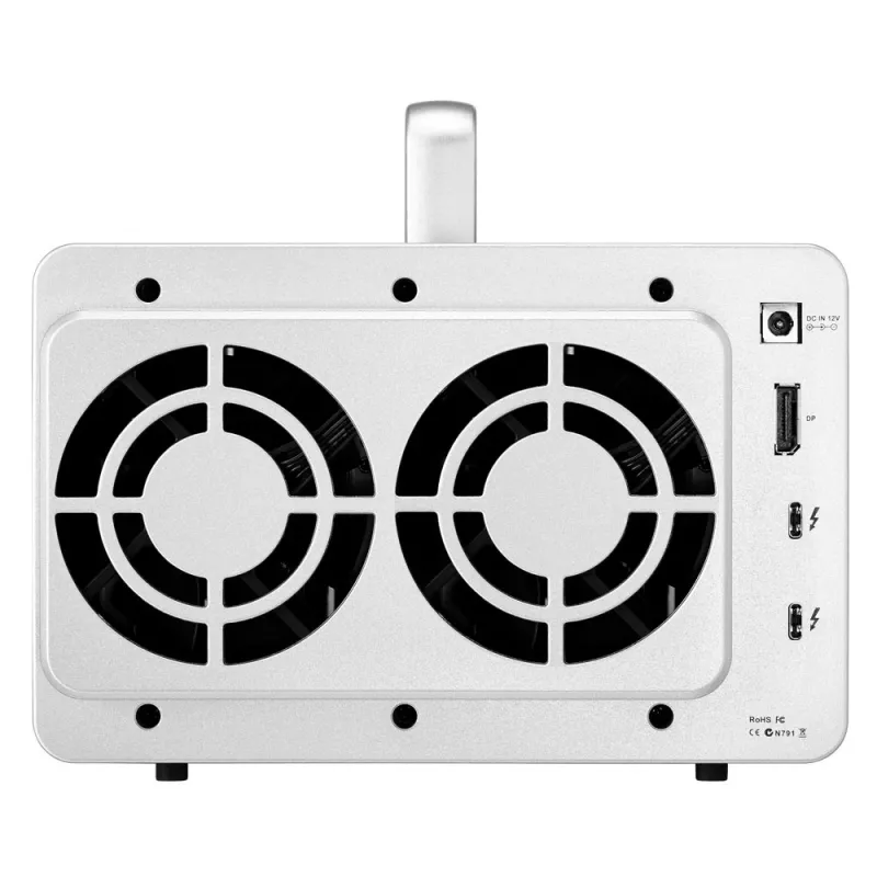 TerraMaster D5 Thunderbolt 3 -kiintolevyjärjestelmä 0 TB työpöytä harmaa