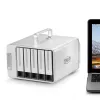 TerraMaster D5 Thunderbolt 3 -kiintolevyjärjestelmä 0 TB työpöytä harmaa