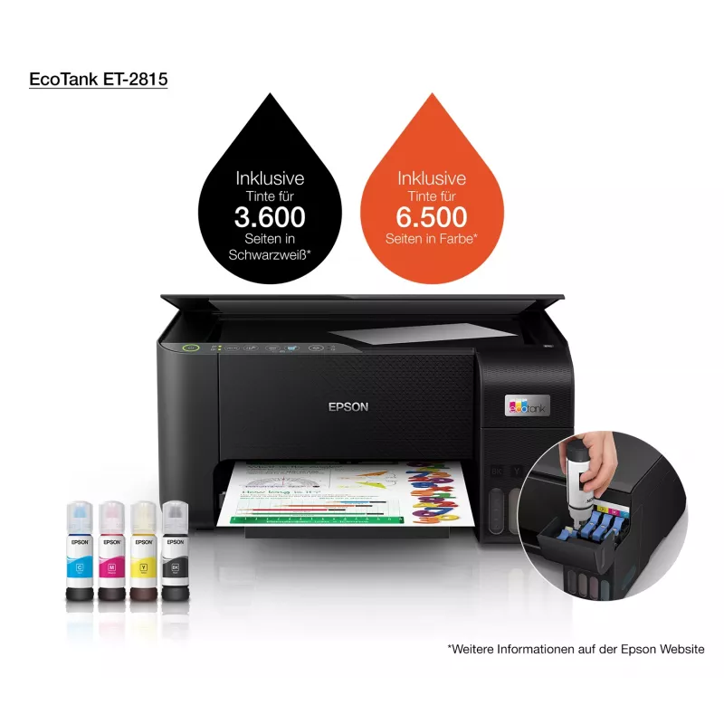 Monitoimitulostin Epson EcoTank ET-2815 mustesuihku väritulostus