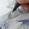 Pöytäalusta Sigel HO580, paperipinta, musta/valkoinen, 595×410 mm, 3 mm