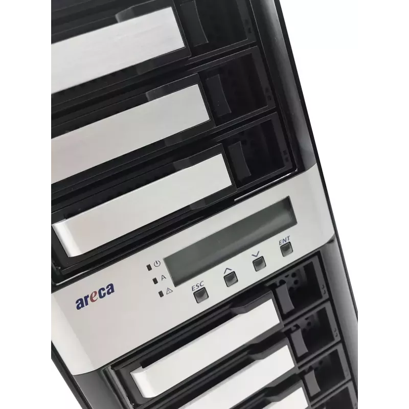 Torni-NAS Areca ARC-8050T3U-8 tallennuspalvelin ROC 2GB DDR3 musta