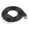 Techly SuperSpeed USB3.0 aktiivinen jatkokaapeli 5m musta ICUR3050