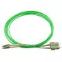 Kuitukaapeli BlueOptics SFP3132GU0.5MK LC SC OM5 0,5 m minttu