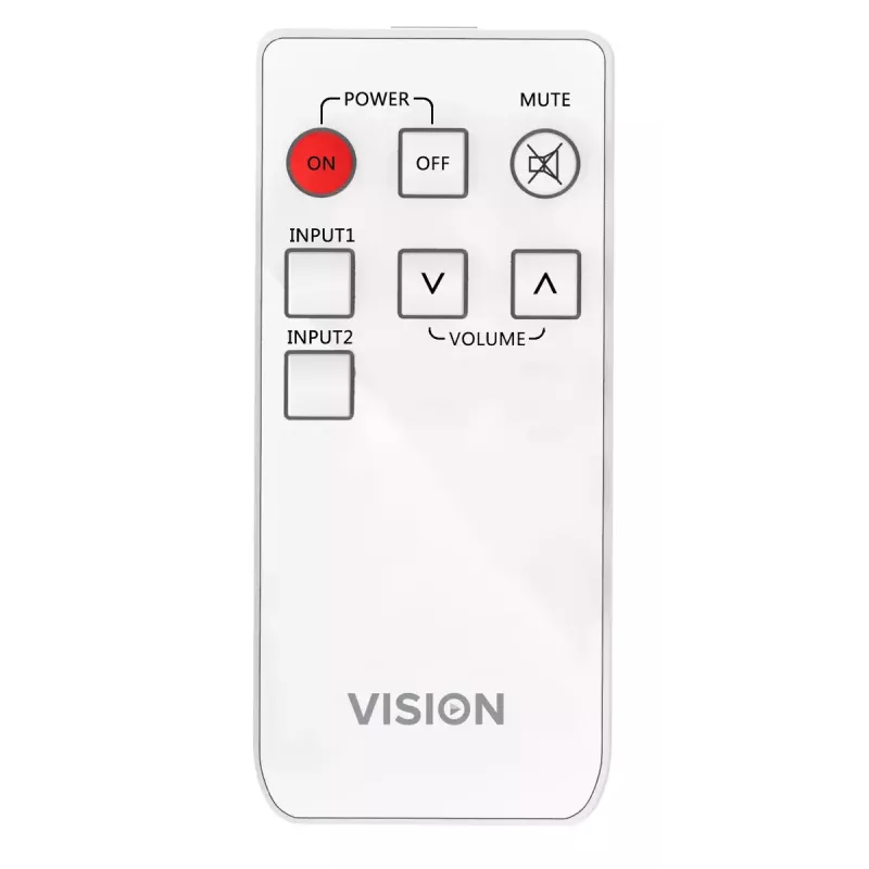 Äänenvahvistin Vision TC3-AMP 2.0 kanavaa kotikäyttöön valkoinen