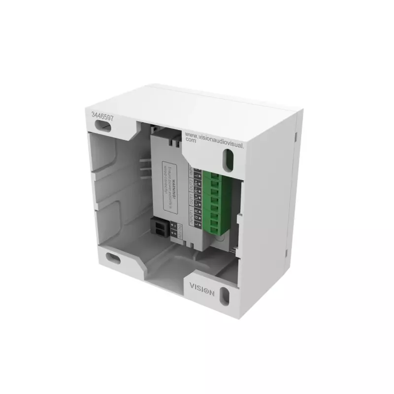 Äänenvahvistin Vision TC3-AMP 2.0 kanavaa kotikäyttöön valkoinen