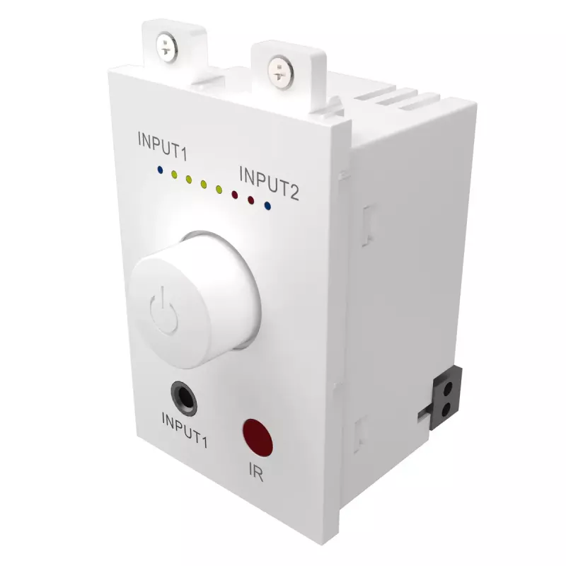 Äänenvahvistin Vision TC3-AMP 2.0 kanavaa kotikäyttöön valkoinen
