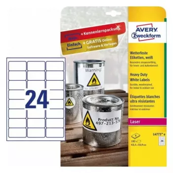 Itseliimautuva tulostintarra Avery L4773-8