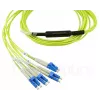MPO-4xLC yksimuotopatchkaapeli BlueOptics CBL-MPO12-4LC-SMF-2M 2 m G.657.A1