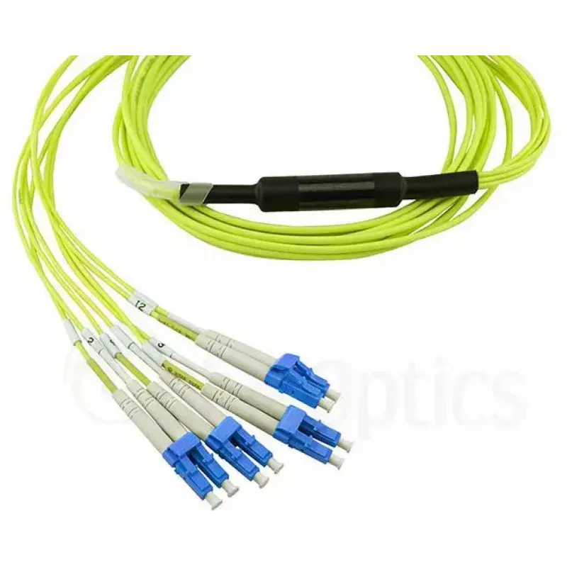 MPO-4xLC yksimuotopatchkaapeli BlueOptics CBL-MPO12-4LC-SMF-2M 2 m G.657.A1