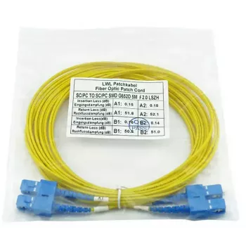 BlueOptics SFP3232BU1MK InfiniBand-kuituvalokaapeli 1 m SC keltainen