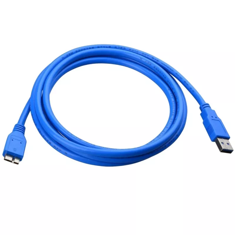 Techly USB 3.0 Superspeed kaapeli A / Micro B 2 m sininen ICOC MUSB3-A-020