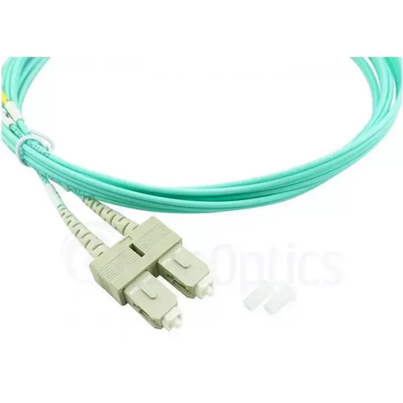 BlueOptics LC-SC monimuoto OM3 duplex-valokuitupatchkaapeli, LC-UPC/SC-UPC, 1 m, beige (Corning 055702K512000001M -yhteensopiva)