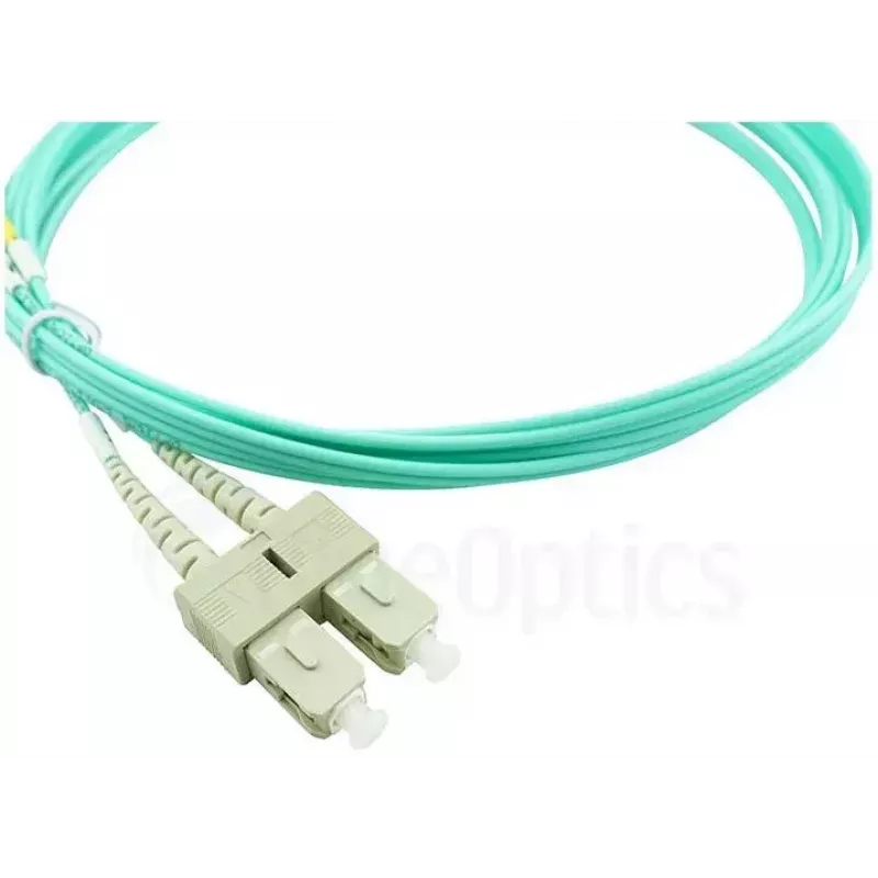 BlueOptics LC-SC monimuoto OM3 duplex-valokuitupatchkaapeli, LC-UPC/SC-UPC, 1 m, beige (Corning 055702K512000001M -yhteensopiva)