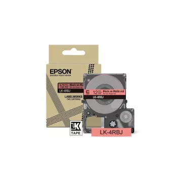 Tarrnauha Epson LK-4RBJ musta punainen lämpösiirto 1,2 cm