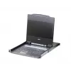 ATEN CL1000N CH 19 tuuman Single Rail LCD-konsoli, 1U, sveitsiläinen asettelu, PS/2/USB
