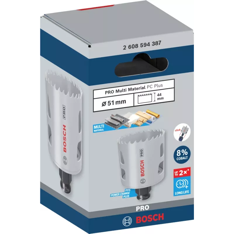 Bosch PRO Multi Material PC Plus 44/51 mm yksittäinen reikäsaha