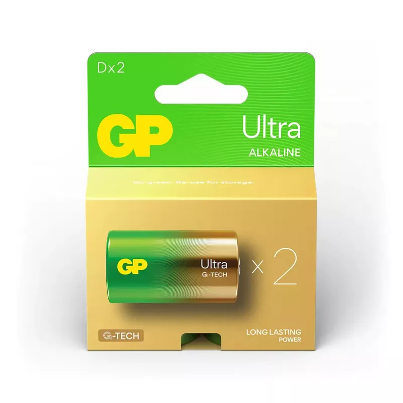 Kertakäyttöparisto GP Batteries 03013AUETA-B2 D alkaline