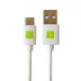Techly ICOC MUSB20-CMAM10TW USB-kaapeli USB 2.0 1 m USB A USB C valkoinen