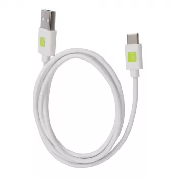 Techly ICOC MUSB20-CMAM10TW USB-kaapeli USB 2.0 1 m USB A USB C valkoinen