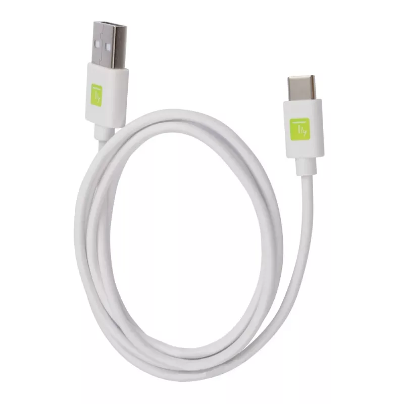 Techly ICOC MUSB20-CMAM10TW USB-kaapeli USB 2.0 1 m USB A USB C valkoinen