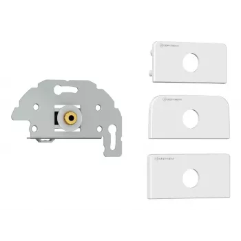 3,5 mm pistorasiaosa Kindermann 7456 000 511 valkoinen