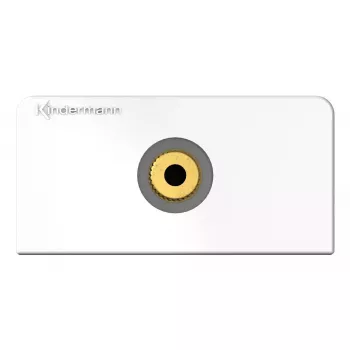 3,5 mm pistorasiaosa Kindermann 7456 000 511 valkoinen