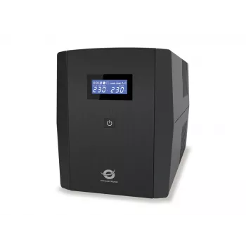 Conceptronic ZEUS 1200VA 720W UPS, IEC + Schuko-pistorasia, Line-Interactive, 1,2 kVA, 720 W, 220 V, 240 V, 220 V