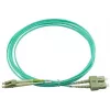 BlueOptics LC-SC multimode OM3 duplex valokuitu-patch-kaapeli, LC-UPC/SC-UPC, 2 m, beige (Corning 055702K512000002M -yhteensopiva)