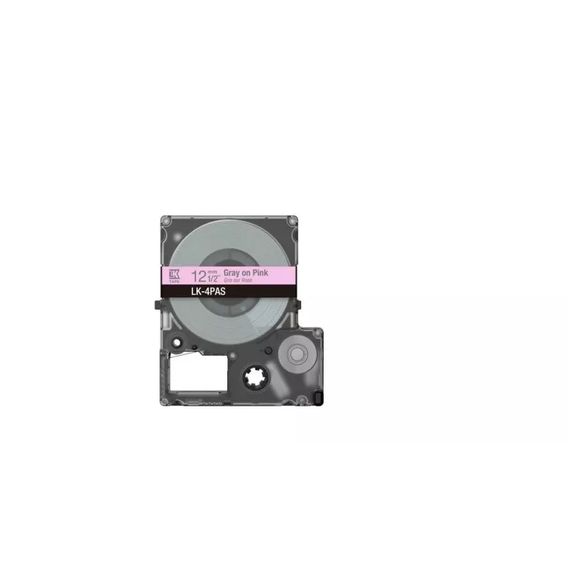 Tarrateippi Epson LK-4PAS harmaa pinkki lämpösiirto 1,2 cm