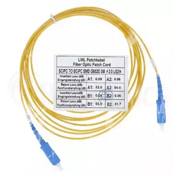 Kuitukaapeli BlueOptics SFP2222BU2MK SC G.657.A1 2 m oranssi