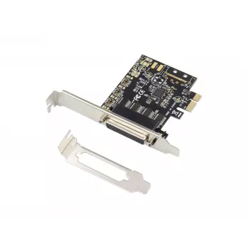 Conceptronic 4-porttinen DB9 RS232 sarjaportti PCIe -kortti, PCIe, RS-232, PCIe 2.0, RS-232, musta, Kiina