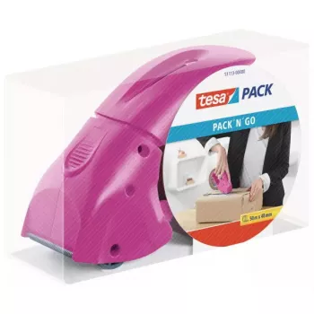 Pöytäteippileikkuri TESA 51113 pinkki