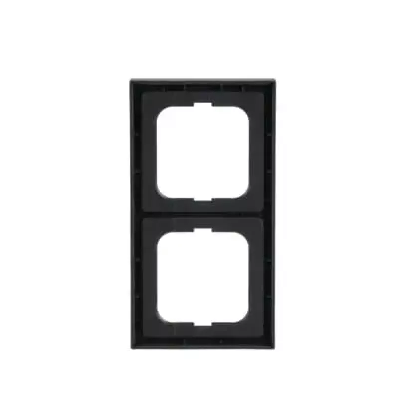 Kehys Busch-Jaeger 1722-885K, ruuviton, termoplasti, musta, 80×151 mm, 11 mm paksu