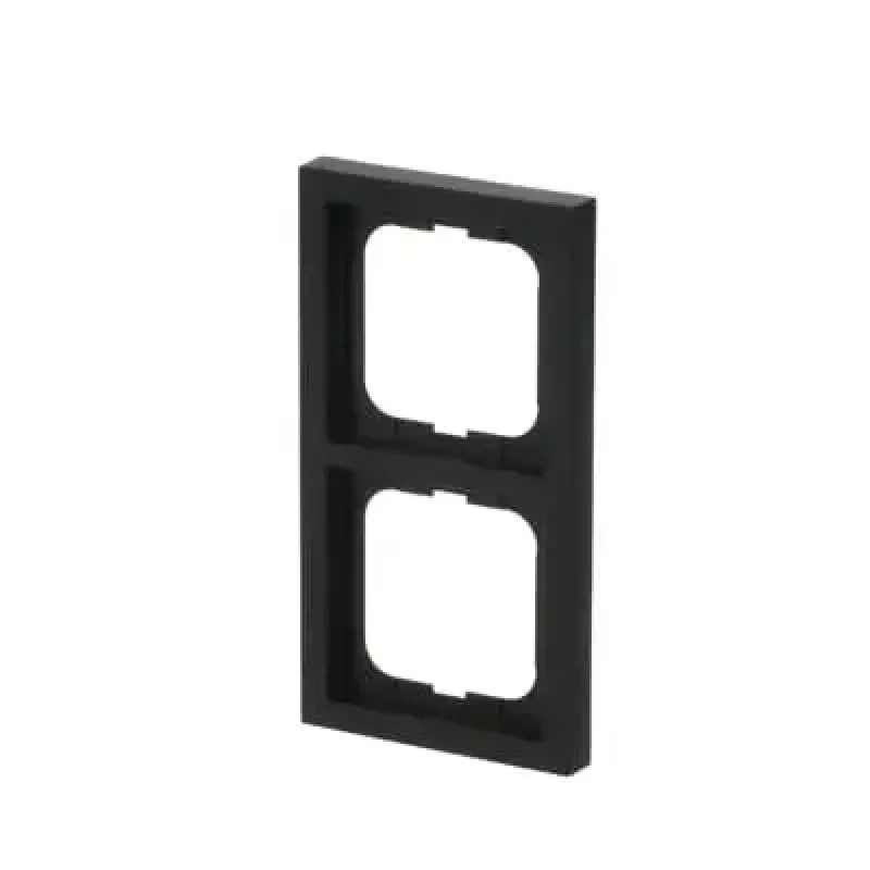 Kehys Busch-Jaeger 1722-885K, ruuviton, termoplasti, musta, 80×151 mm, 11 mm paksu