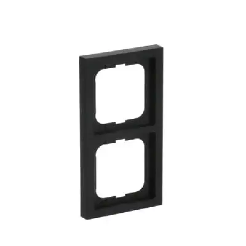 Kehys Busch-Jaeger 1722-885K, ruuviton, termoplasti, musta, 80×151 mm, 11 mm paksu