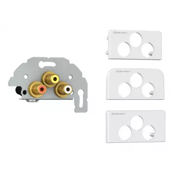 Liitäntärasia 3 x RCA Kindermann 7456000530