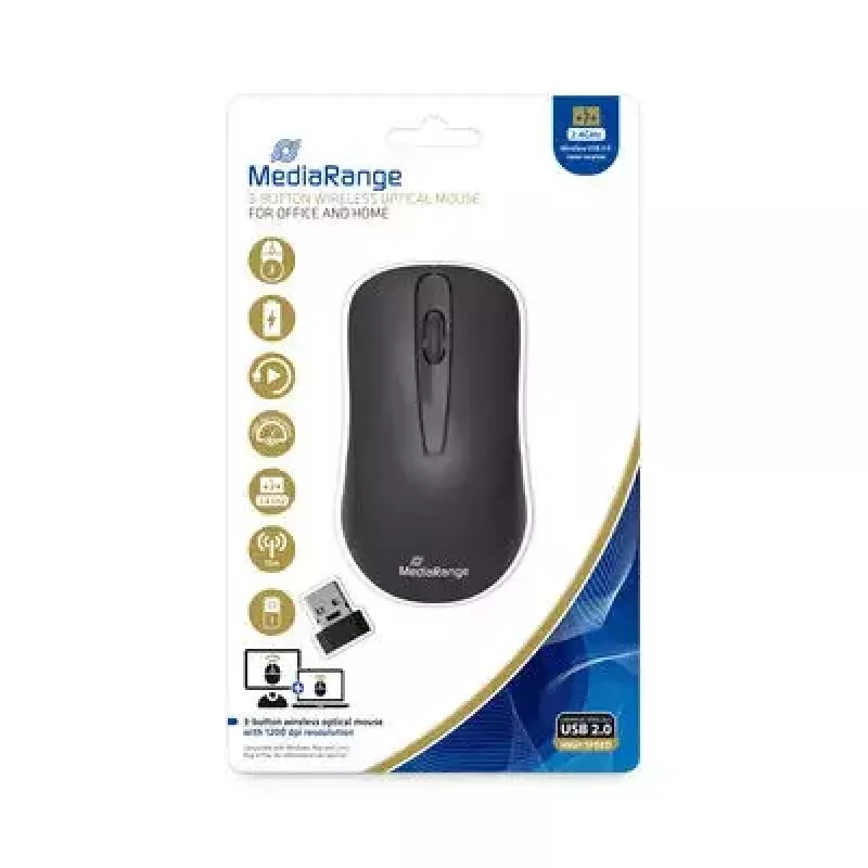 Hiiri MediaRange MROS209 RF langaton optinen