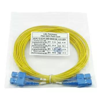 BlueOptics CAB-SMF-SC-SC-7-BO SC/SC singlemode valokuitu-patch-kaapeli, 7,5 m