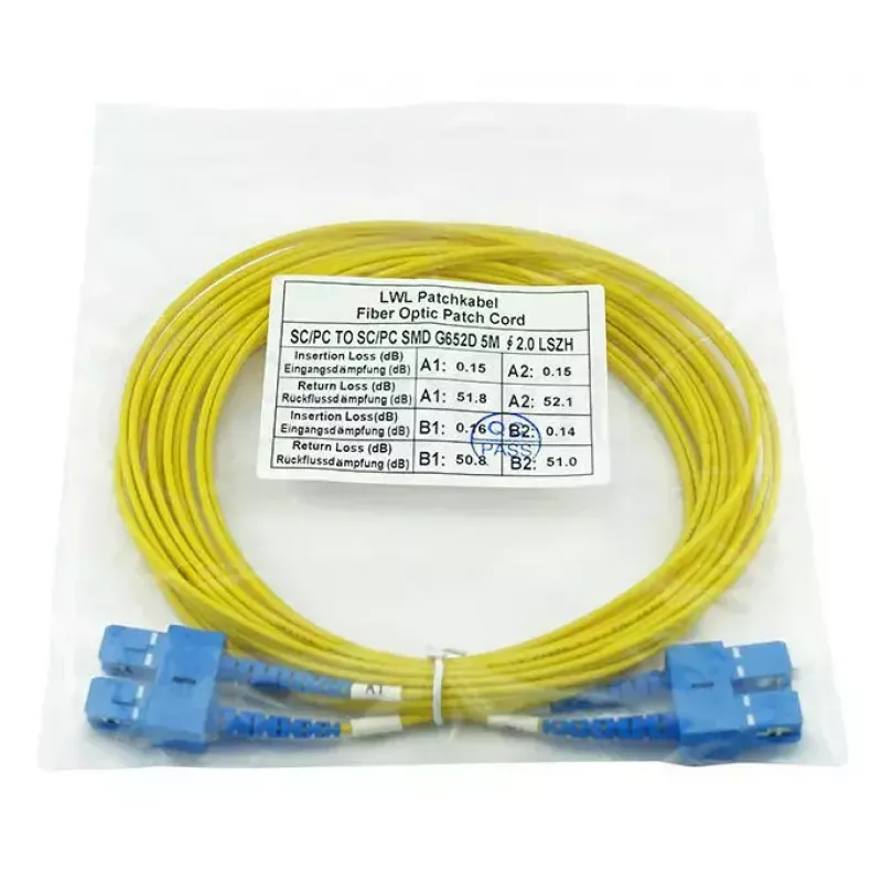 BlueOptics CAB-SMF-SC-SC-7-BO SC/SC singlemode valokuitu-patch-kaapeli, 7,5 m