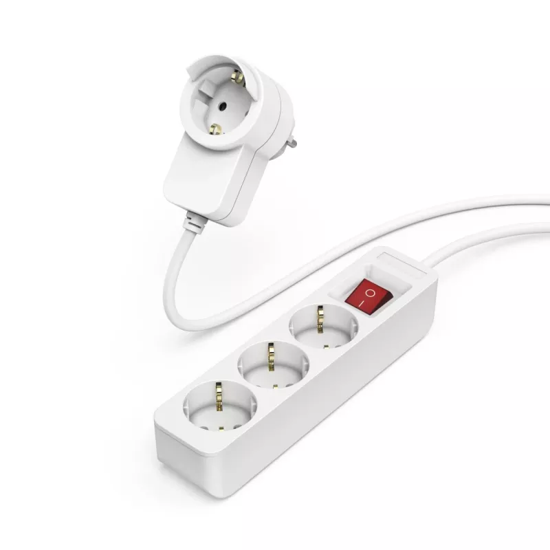 Hama 00223081 virtajakaja 1,4 m 3 AC-lähtöä sisäkäyttöön valkoinen