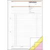 Sigel SD016 lähetysluettelokirja vastaanottokuitilla, A4, 3 x 40 sivua