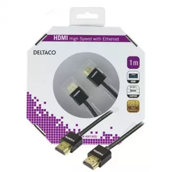 HDMI-kaapeli Deltaco HDMI-1091 1 m