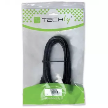 Techly USB 2.0 -kaapeli A-uros / B-uros kulma 3 m ICOC U-AB-30-ANG