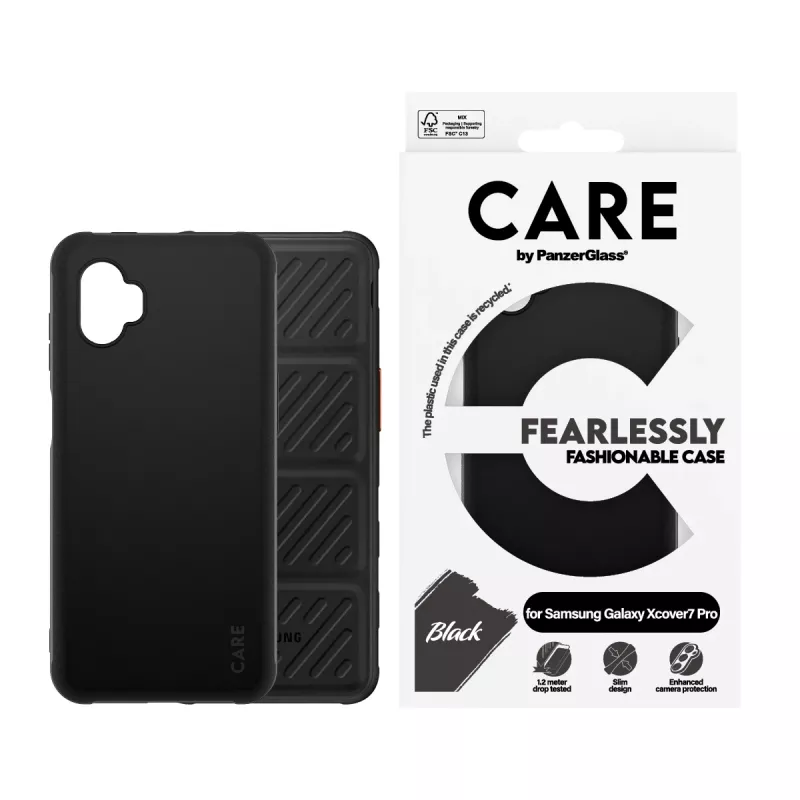 Suojaava TPU-kotelo PanzerGlass Samsung Galaxy Xcover7 Pro — musta