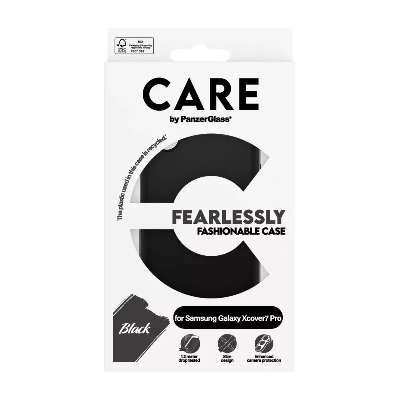 Suojaava TPU-kotelo PanzerGlass Samsung Galaxy Xcover7 Pro — musta