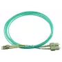 BlueOptics LC-SC multimode OM3 duplex valokuitu-patch-kaapeli, LC-UPC/SC-UPC, 3 m, beige (Corning 055702T512000003M -yhteensopiva)
