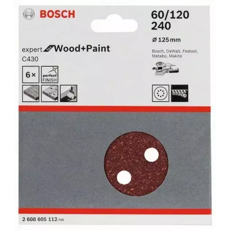 Hiomalaikka Bosch 2 608 605 112 6 kpl