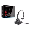Conceptronic POLONA langaton Bluetooth-headset lataustelineellä ja Bluetooth-USB-audioadapterilla